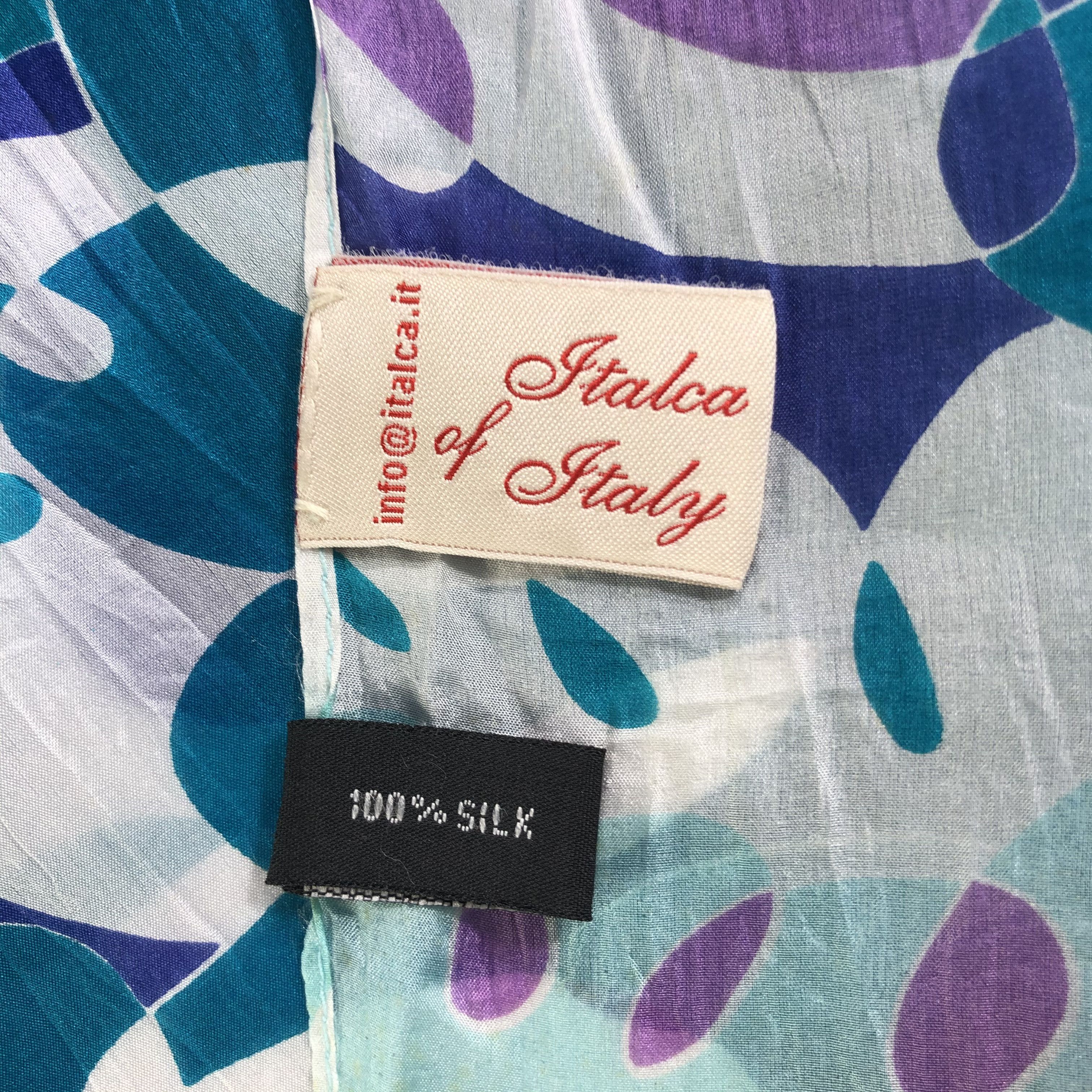 Vintage Vintage Italca of Italy Silk Scarf Size ONE SIZE - 5 Thumbnail
