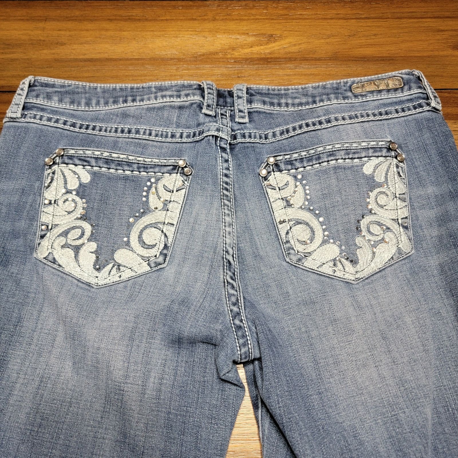 Wrangler Rock 47 by Wrangler Ultra Low Rise Jeans - Size 32 x 32 Size 36" / US 14 / IT 50 - 4 Thumbnail