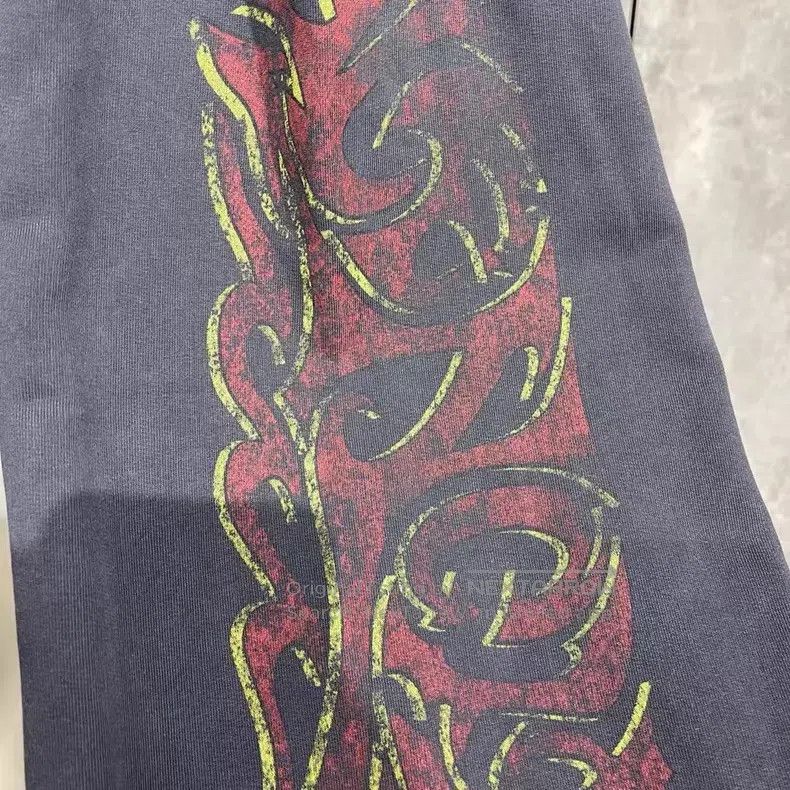 Balenciaga Balenciaga size XXS Flame Text Washed Distressed Sweatpant Size US 26 / EU 42 - 4 Thumbnail
