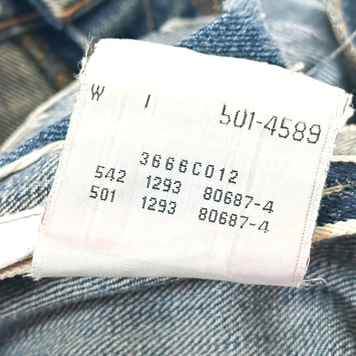 Levi's 501 BIG E THRASHED & Repaired Denim Size US 33 - 11 Thumbnail