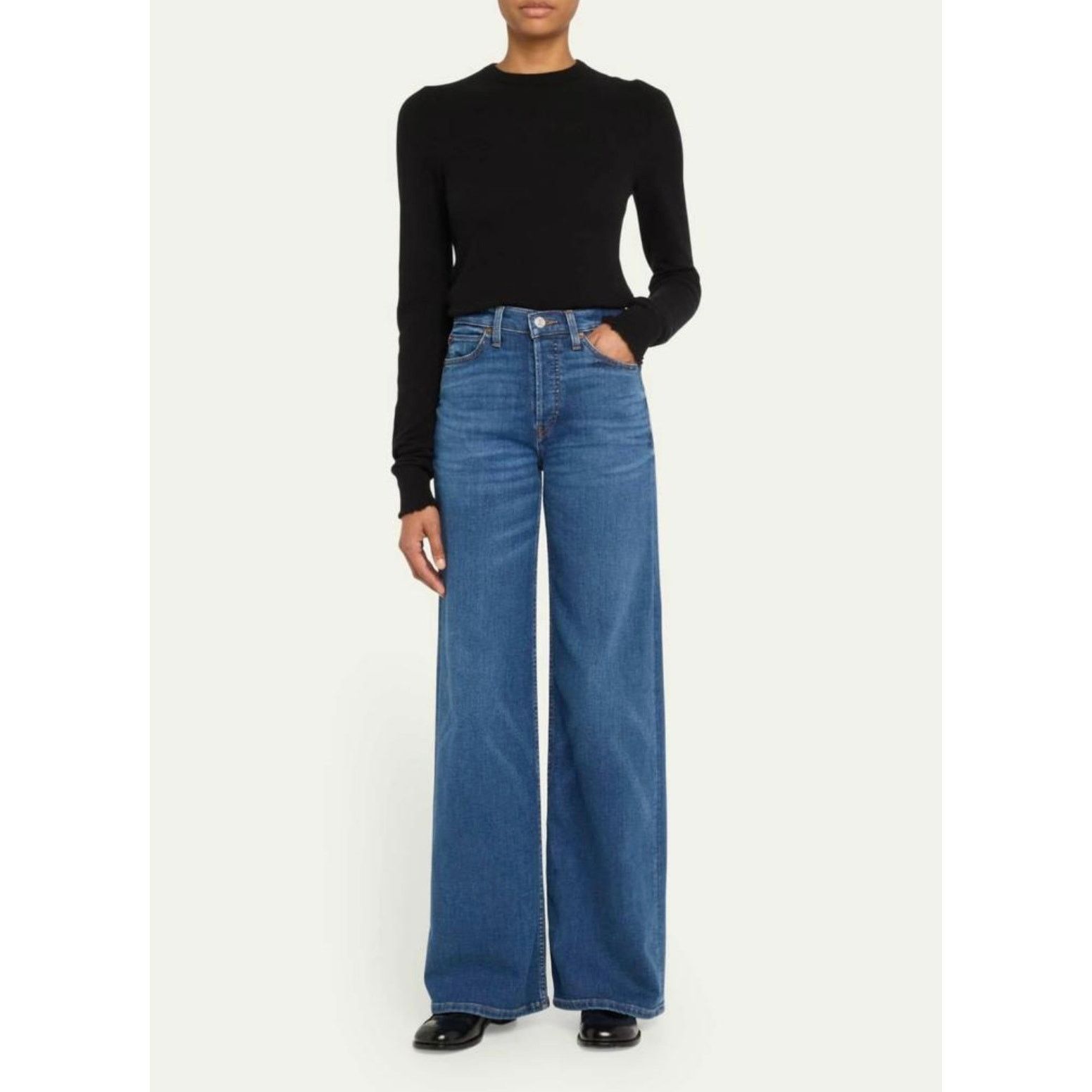RE/DONE Re/done 70s ultra high rise wide leg jeans, size 27 Size 27" / US 4 / IT 40 - 1 Thumbnail