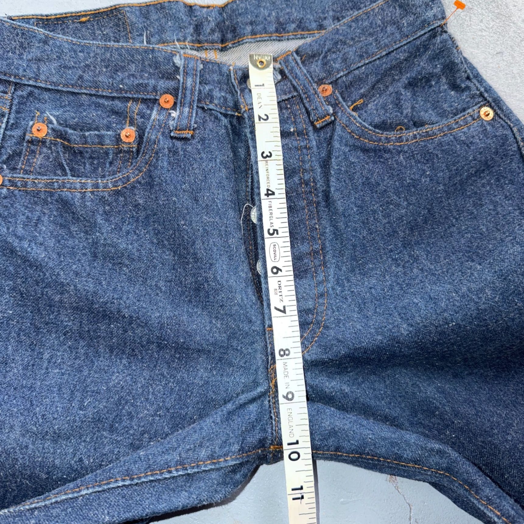 Levi's Levis 501 Vintage 80s Redline Selvedge USA Jeans Fuzzy Dark Wash 27x31 Act 25x27 Levi's 501 Series Size US 27 - 7 Thumbnail