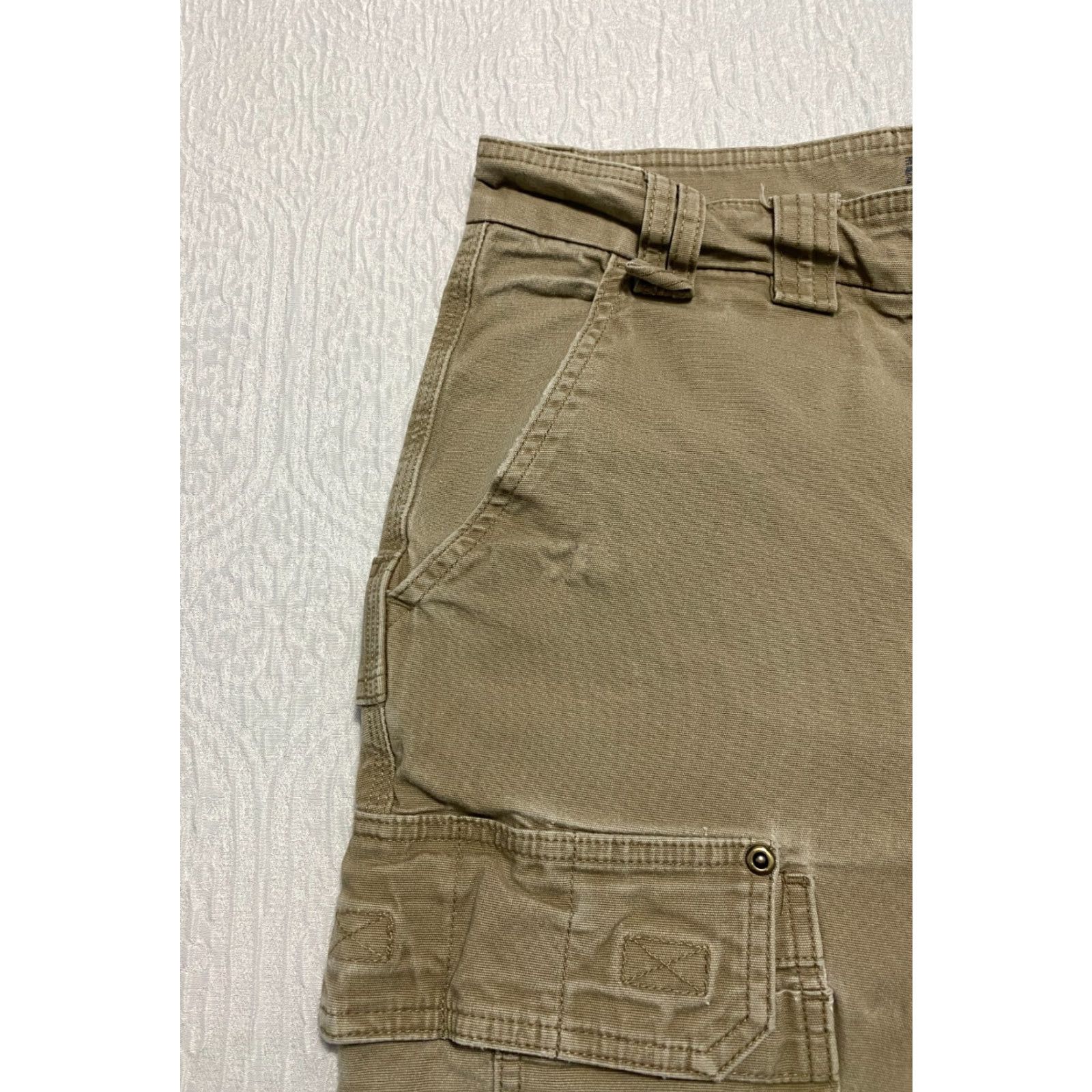 Vintage Duluth Trading Flex Fire Hose Cargo Pants Mens 36×31 Brown Canvas Workwear Relaxed Straight Front Baggy Cargo Pocket Shirt? Size US 36 / EU 52 - 4 Thumbnail