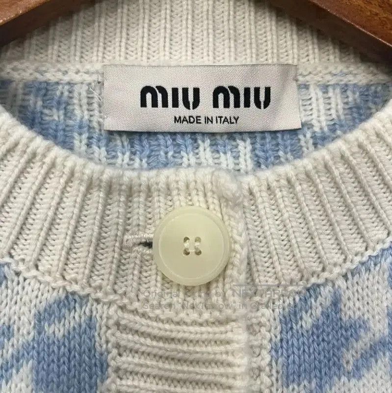 Miu Miu Miu Miu Blue Wool Women's Cardigan . Size L / US 10 / IT 46 - 3 Thumbnail