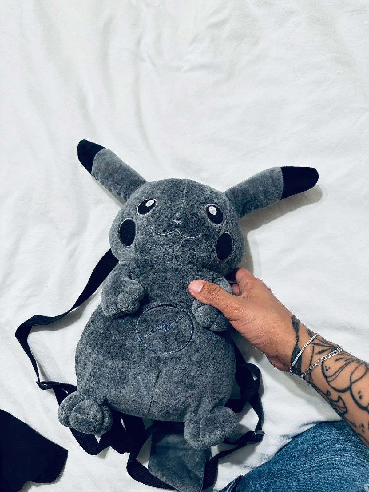 Other Rare Black Pikachu Plush Backpack Bag Size ONE SIZE - 7 Thumbnail