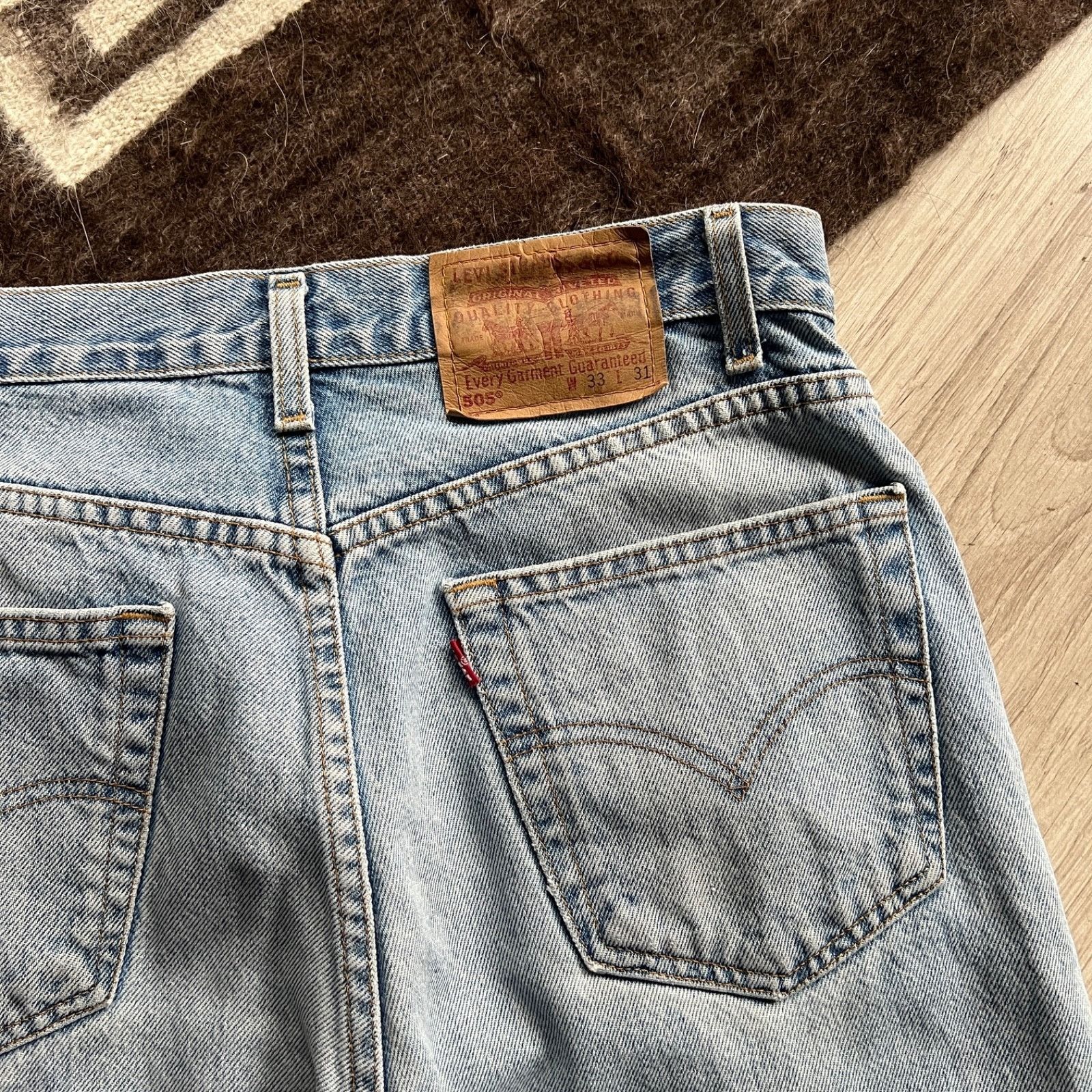 Levi’s 505 Vintage Regular Fit Light Wash Jeans 9619AC