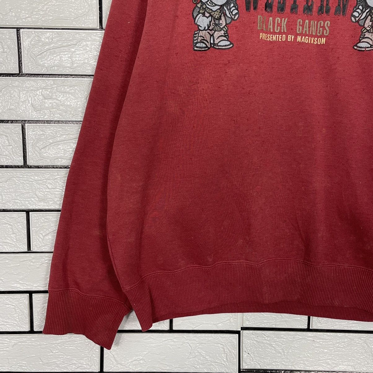 Japanese Brand Western Black Gang Crewneck Sweatshirt Size US L / EU 52-54 / 3 - 3 Thumbnail