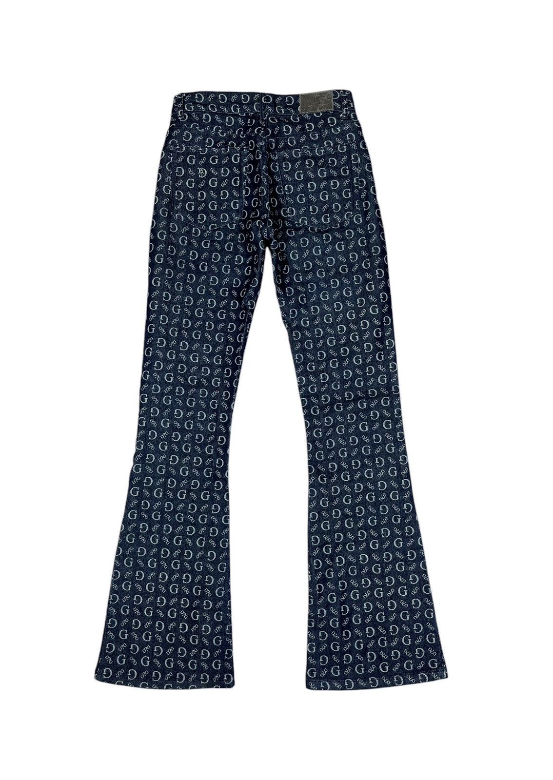 Guess Super Flare Guess Og Monogram Logo Jeans Size 26" / US 2 / IT 38 - 2 Thumbnail