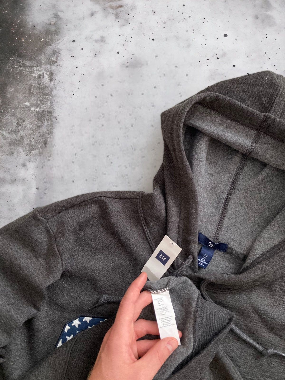 Gap Vintage GAP american flag patriotic hoodie sweatshirt L USA Size US L / EU 52-54 / 3 - 6 Thumbnail