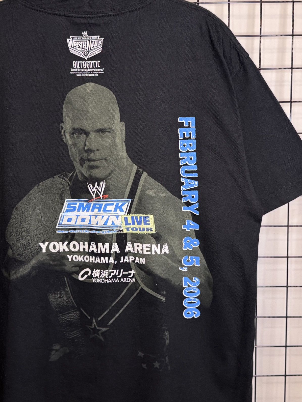 WWE vintage WWE SmackDown Kurt Angle, Randy Orton, Rey Mysterio, Size US XL / EU 56 / 4 - 4 Thumbnail
