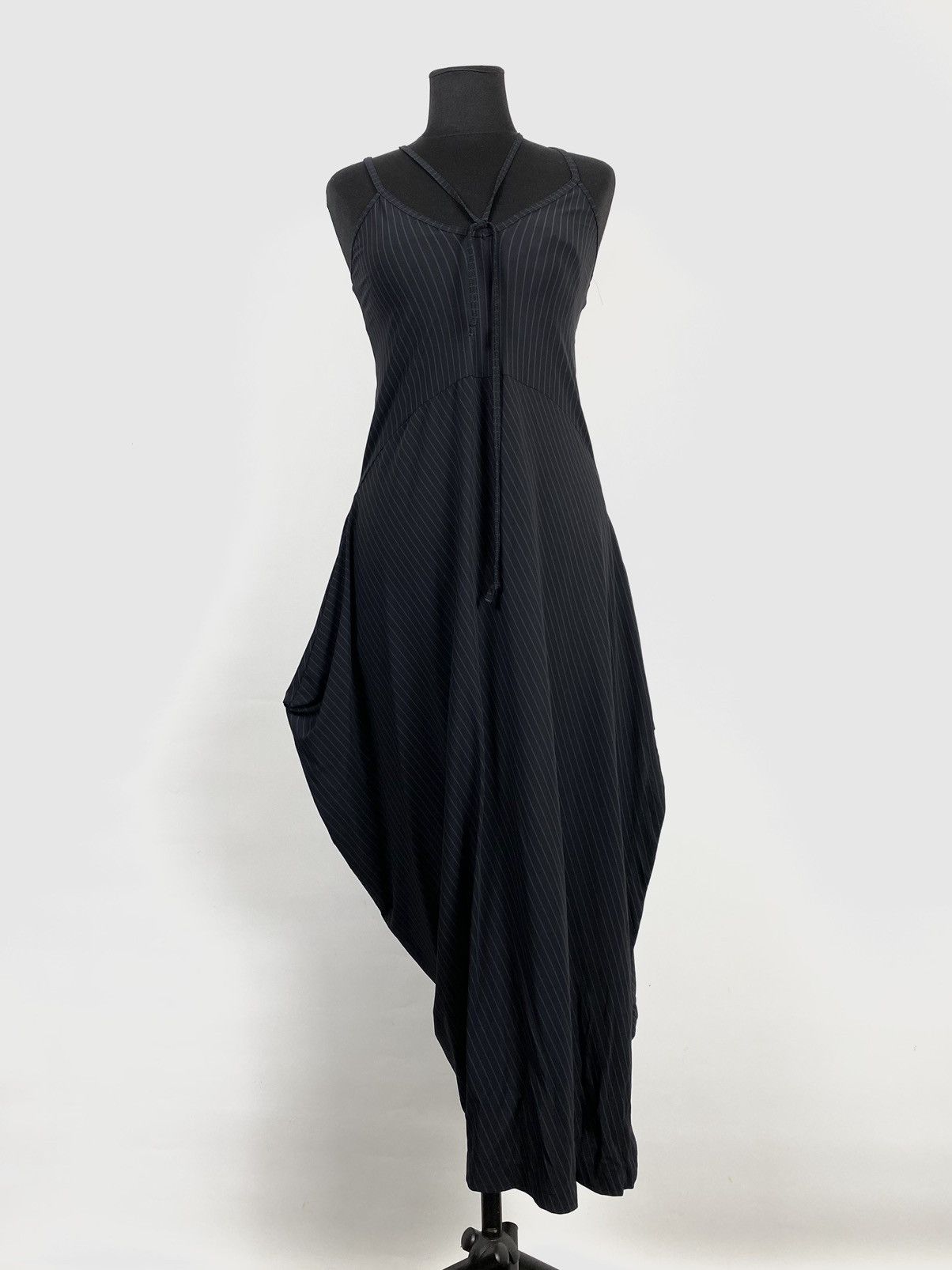 Marithe + Francois Girbaud M+FG Asymmetrical Striped Long Tank Dress Size M / US 6-8 / IT 42-44 - 2 Thumbnail