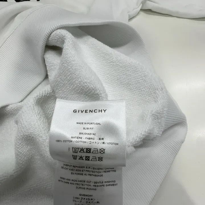 Givenchy Givenchy Givenchy SS23 White Logo Print Sweatshirt -2507 Size US L / EU 52-54 / 3 - 7 Thumbnail