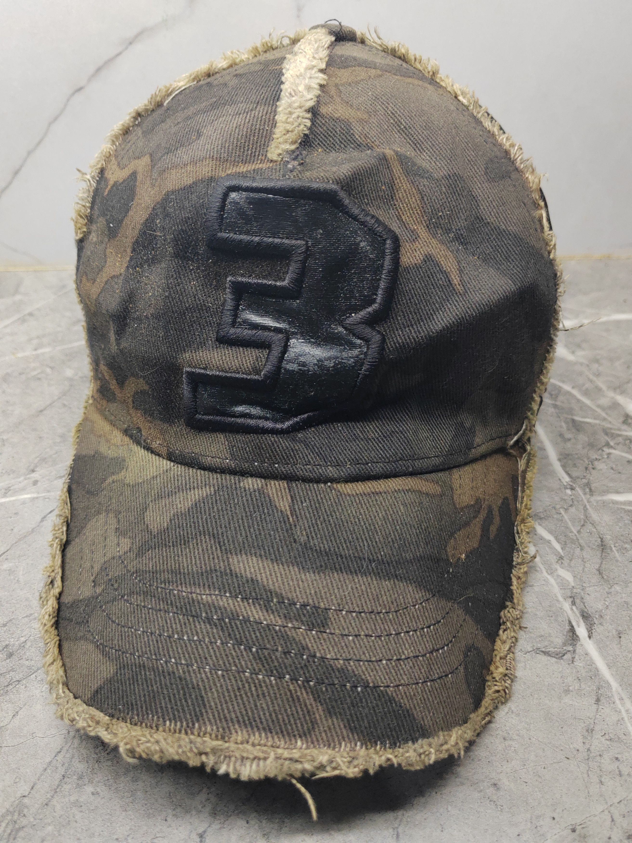 Japanese Brand Vintage Yoshinori Kotake Camo Distressed Style Cap Hat Size ONE SIZE - 1 Thumbnail
