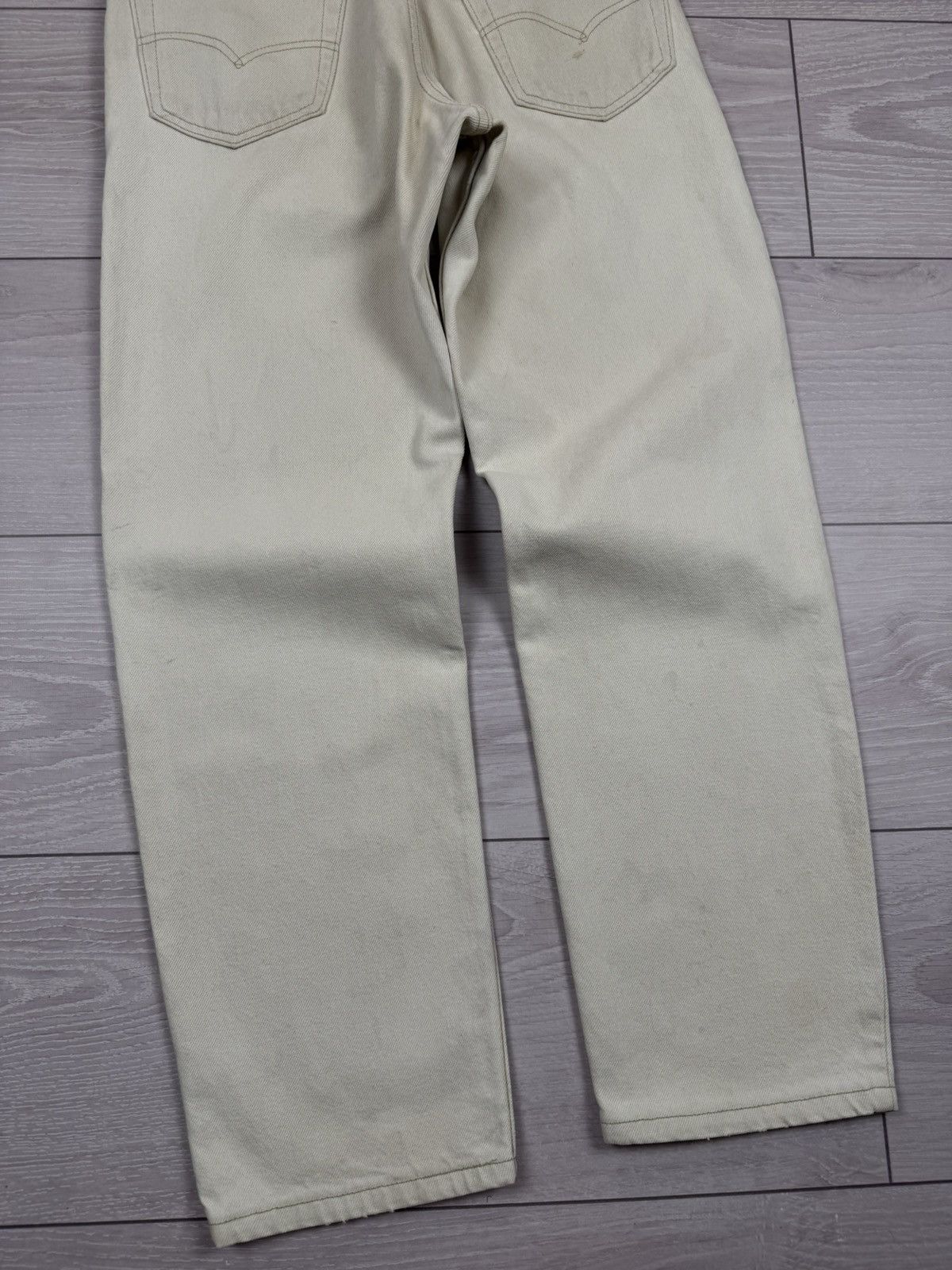 Levi's Vintage 90s Levis 550 Beige Faded Jeans Made in USA 32 sz Size US 32 / EU 48 - 4 Thumbnail