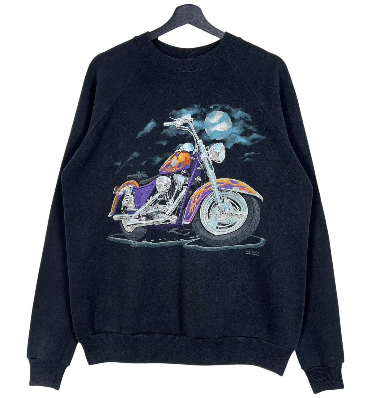 Vintage Vintage West Chopper 80s Art On Sweatshirt Size US M / EU 48-50 / 2 - 1 Thumbnail