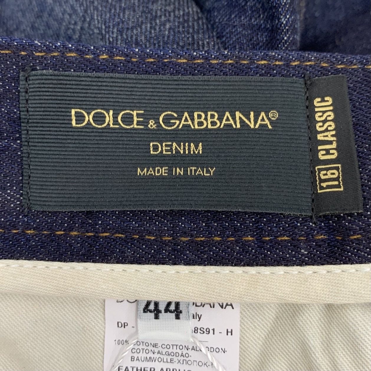 Dolce & Gabbana Dolce Gabbana Dark Blue Vintage Distressed Denim Pants K26WX Size US 30 / EU 46 - 7 Thumbnail