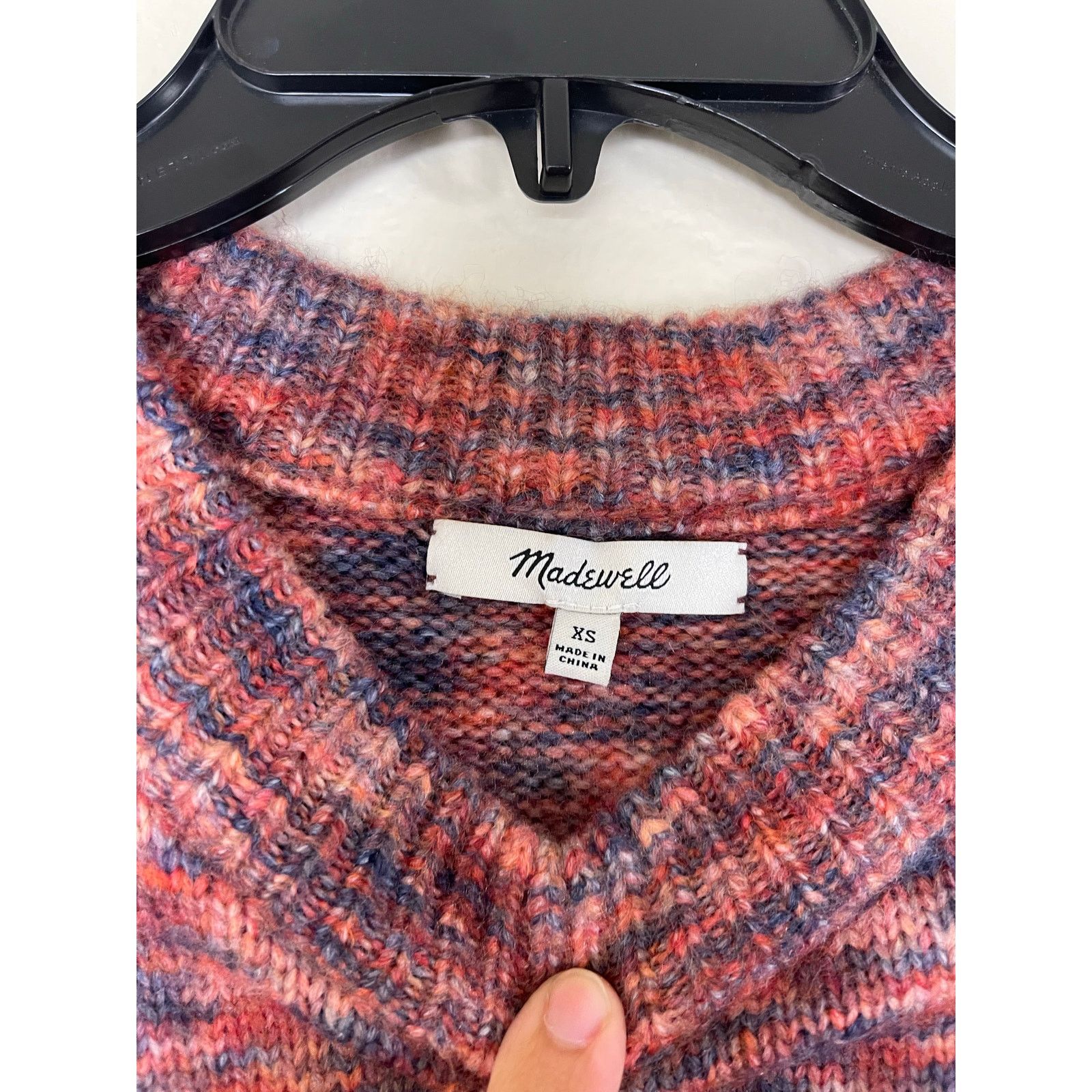 Madewell Madewell Space Dye Side Button Crewneck Sweater - Size XS Size XS / US 0-2 / IT 36-38 - 3 Thumbnail