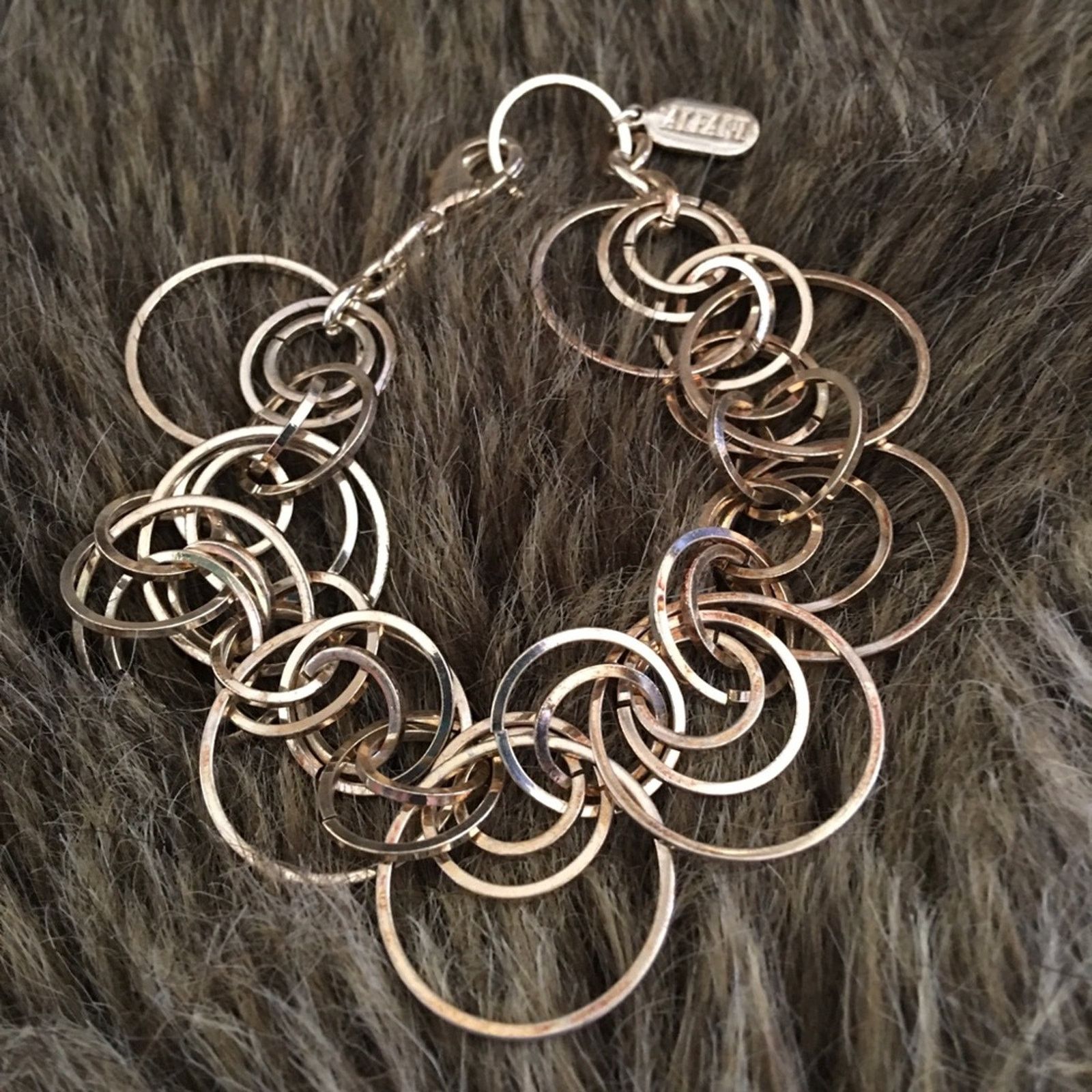 Alfani Alfani shiny gold tone multi size ring bracelet Size ONE SIZE - 4 Thumbnail