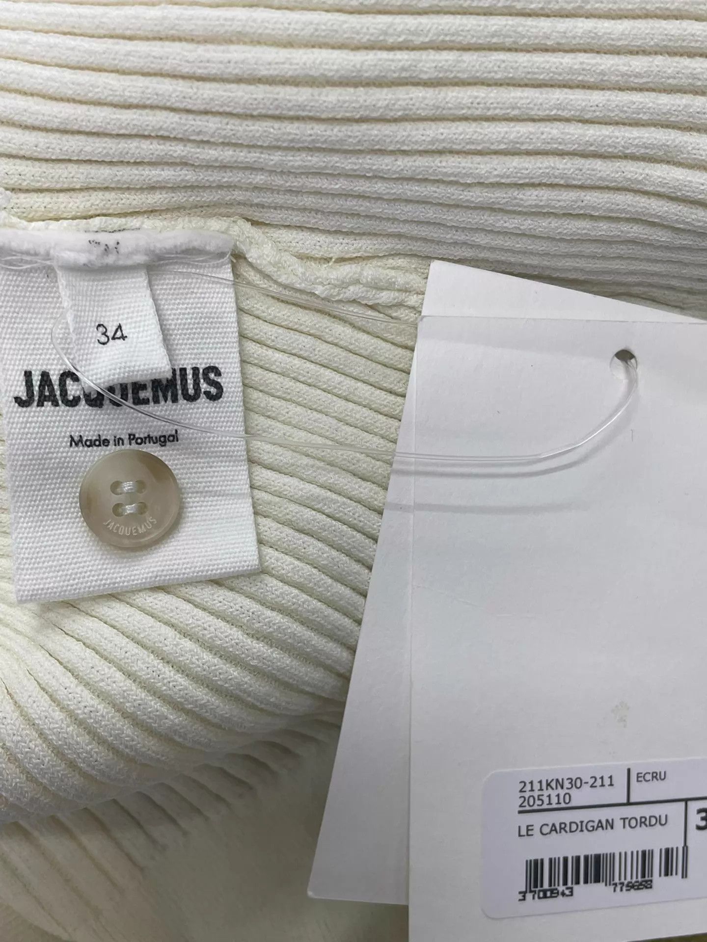 Jacquemus Jacquemus White Off-the-shoulder Cami Knit Top 34 Size XXS / US 00 / IT 34 - 5 Thumbnail