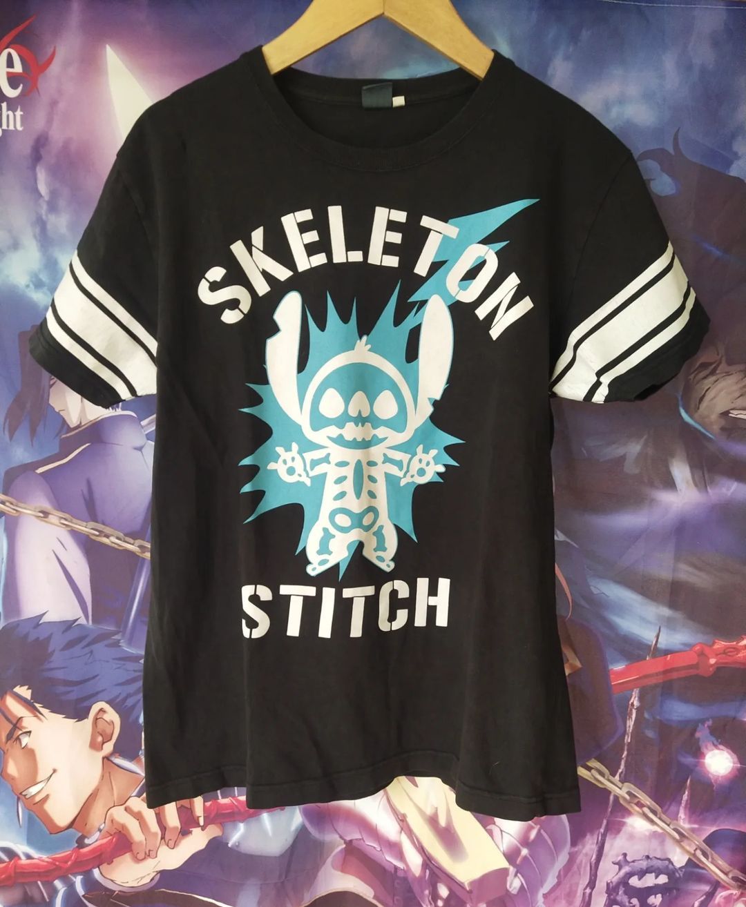 Anime × Cartoon Network × Disney Lilo Stitch Skeleton Official Cartoon Tees Tshirt Size US M / EU 48-50 / 2 - 1 Thumbnail