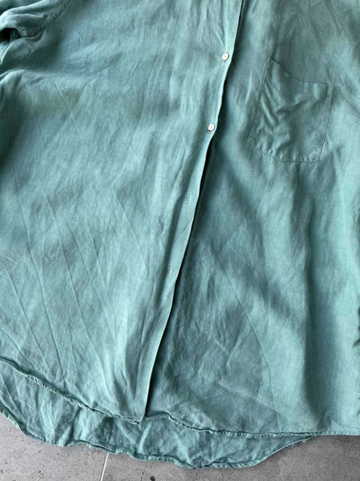 Jil Sander Jil Sander Green linen shirt Size XS / US 0-2 / IT 36-38 - 3 Thumbnail