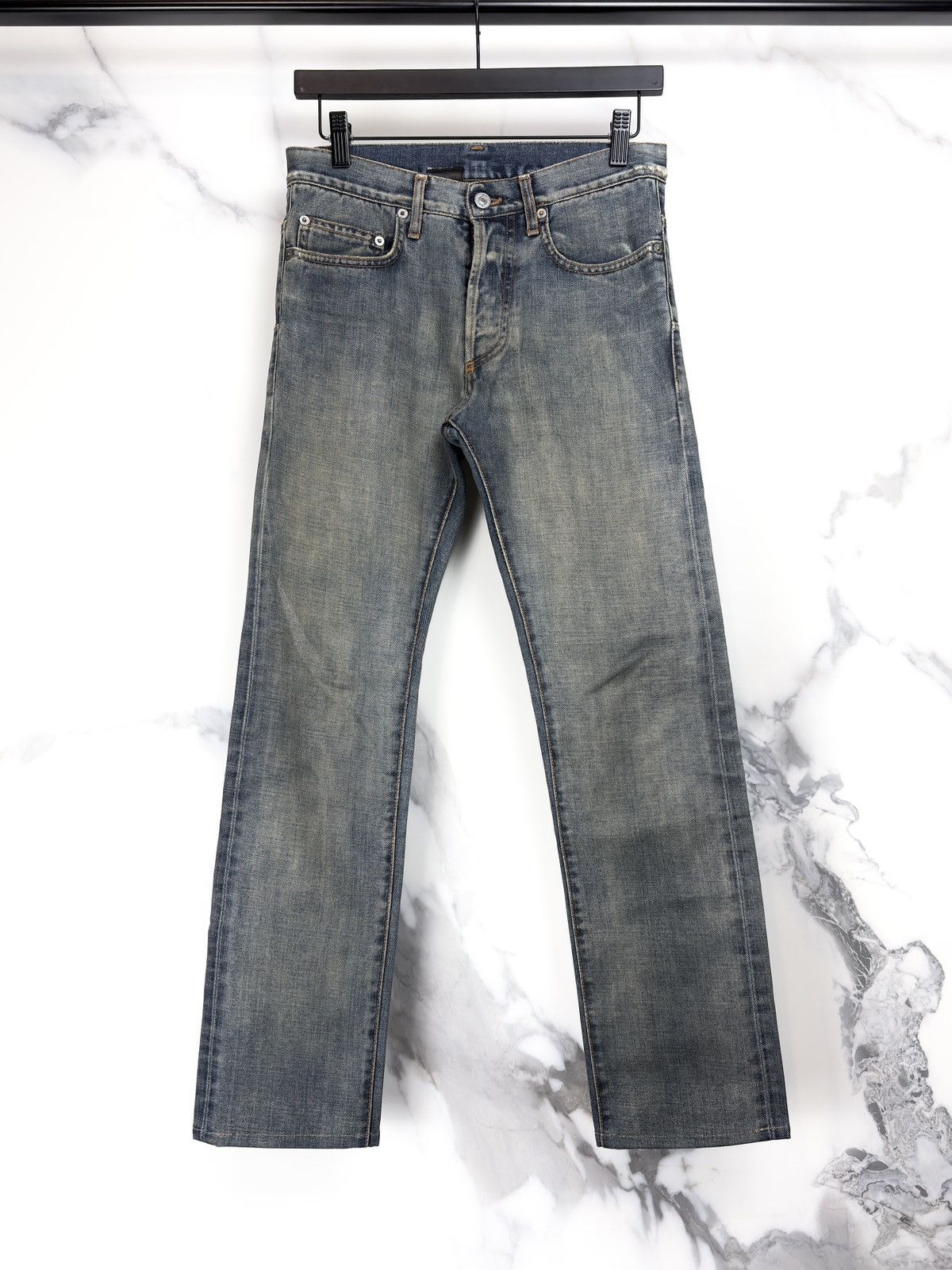 Dior Dior Homme ss07 graphite coated Denim | Grailed