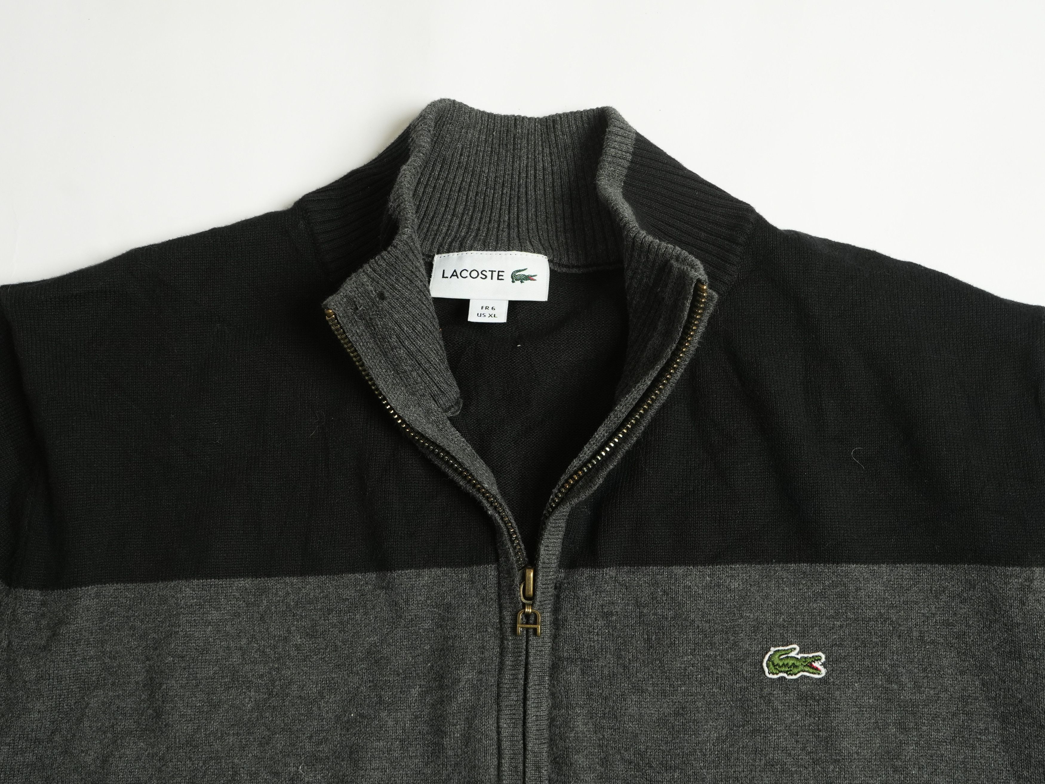 Lacoste Lacoste Full Zip Sweater Jumper Size US XL / EU 56 / 4 - 4 Thumbnail