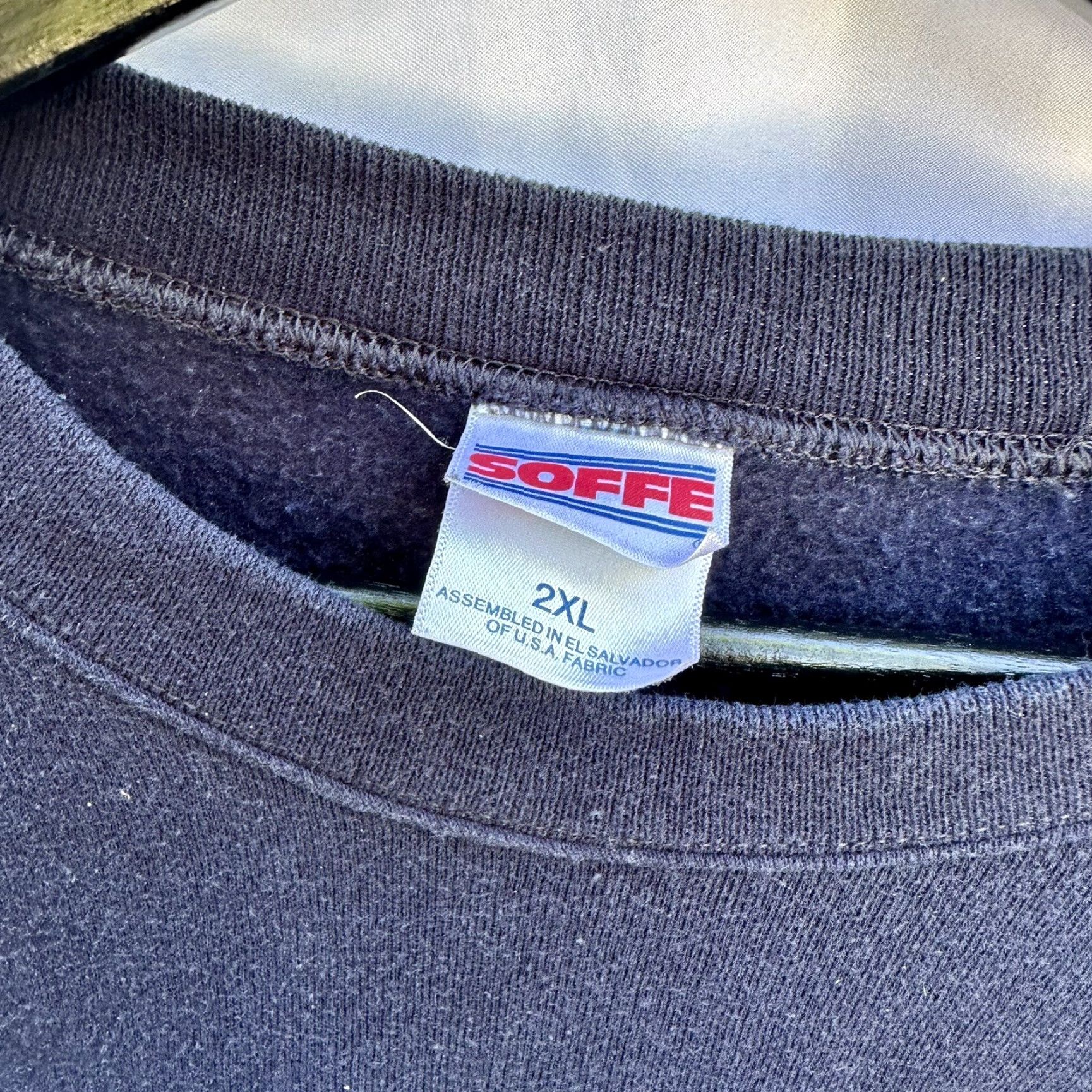 Vintage VINTAGE US Navy Blue Sweatshirt 2XL Size US XXL / EU 58 / 5 - 3 Thumbnail