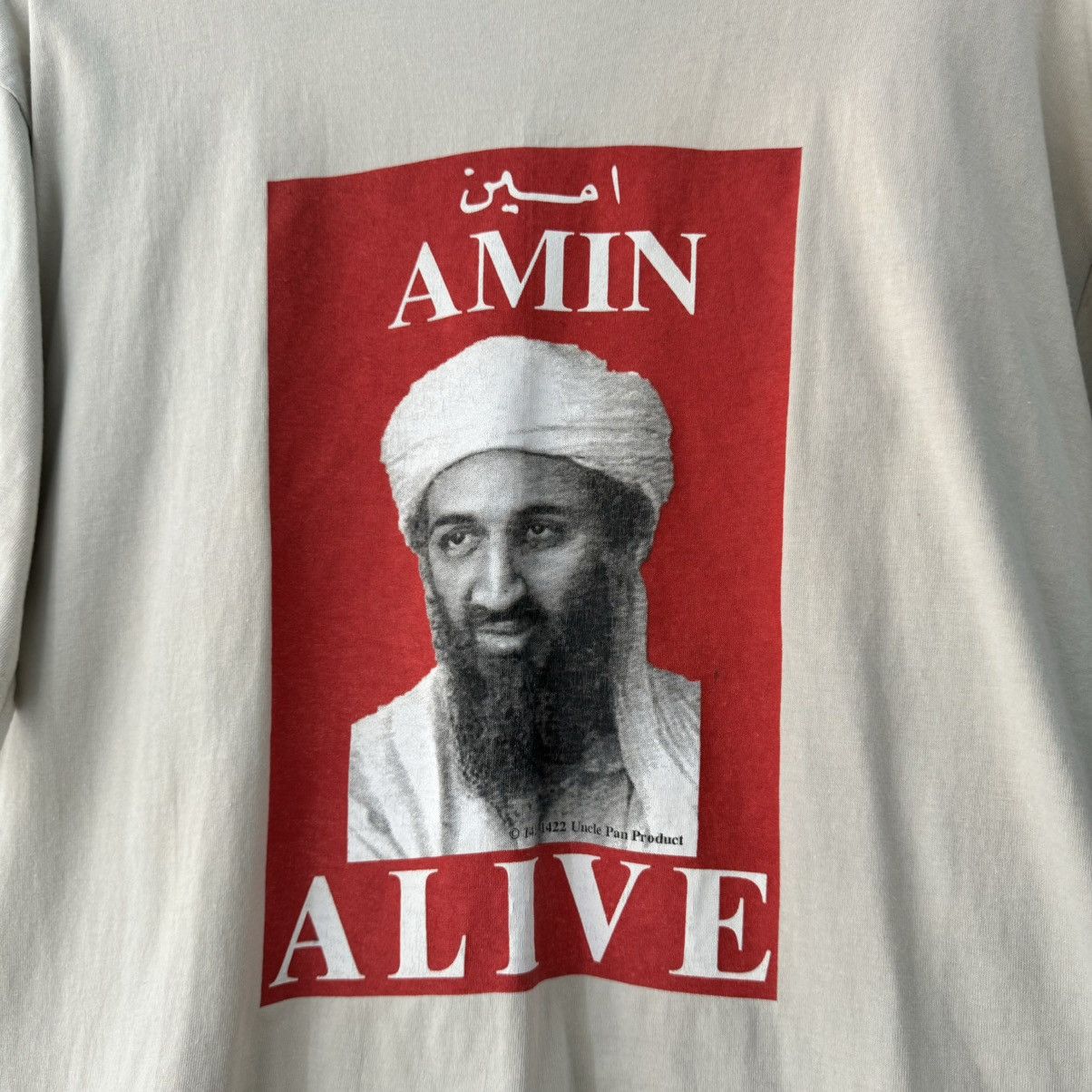 Vintage Osama Bin Laden Tee Size US L / EU 52-54 / 3 - 3 Thumbnail
