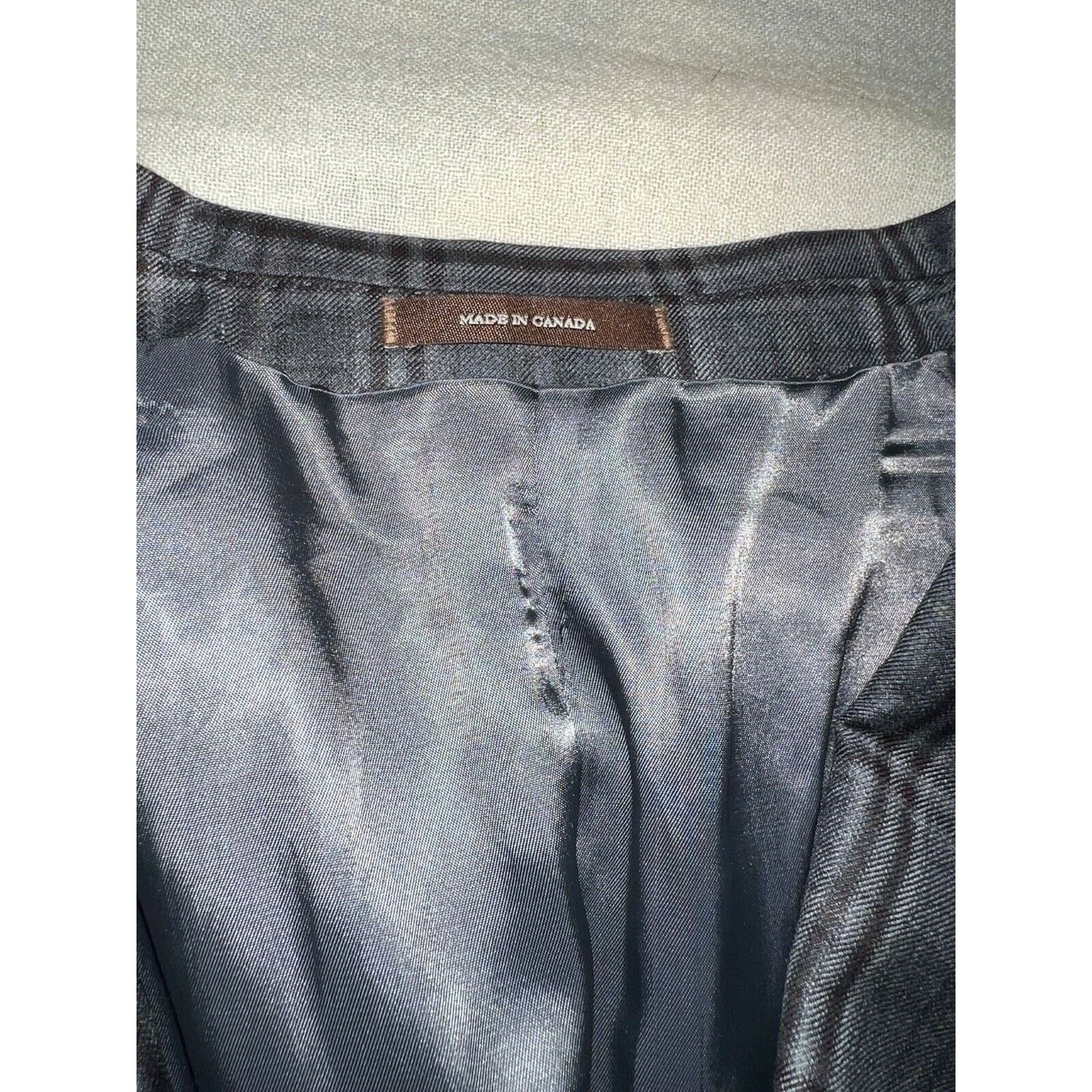 Peter Millar PETER MILLAR BLAZER SIZE 48 R 100% WOOL MADE IN CANADA GRAY Size 48R - 5 Thumbnail