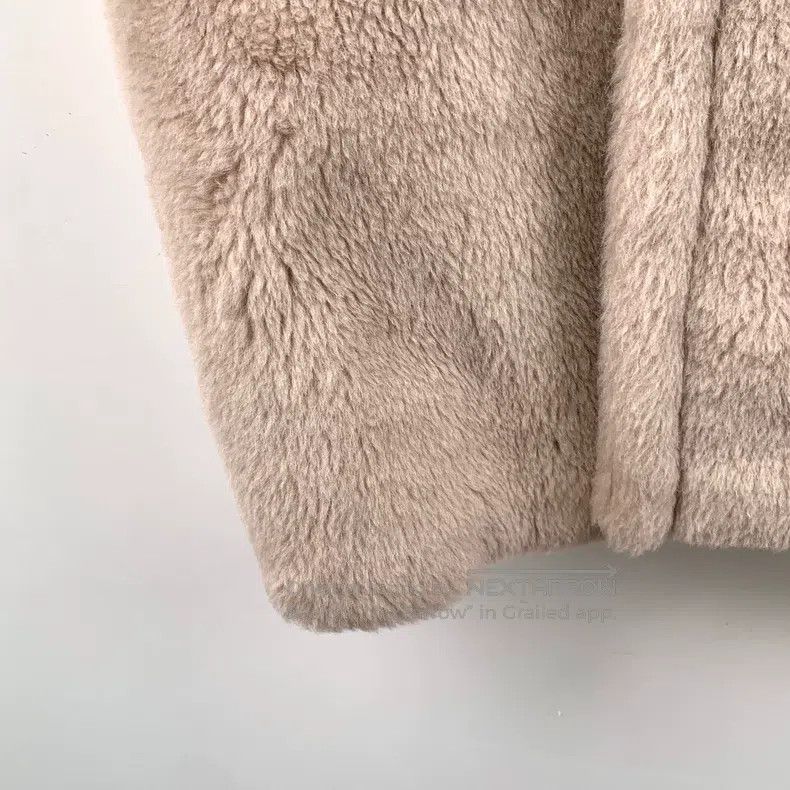 Max Mara Max Mara Khaki Alpaca Wool Collar Double Breasted Coat Size S / US 4 / IT 40 - 4 Thumbnail