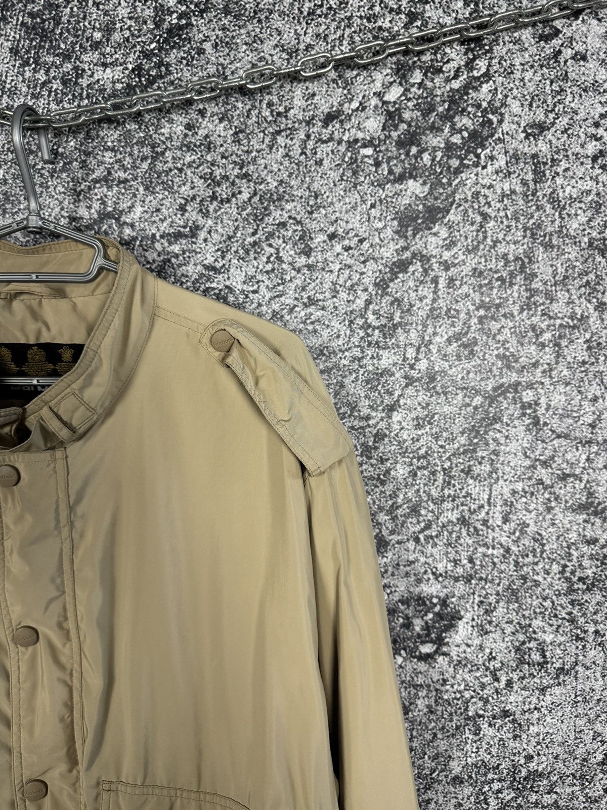 Barbour Barbour Lightweight Mettalic Flyer Beige Jacket Military XXL Size US XXL / EU 58 / 5 - 2 Thumbnail