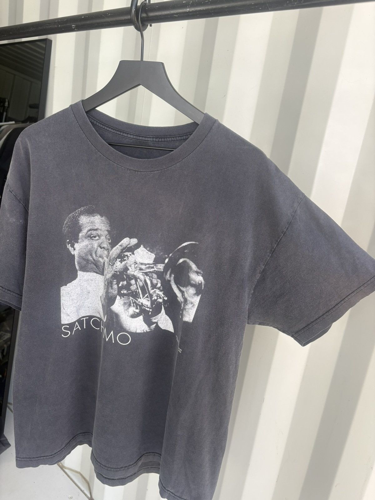 Band Tees Vintage Jazz Louis Armstrong Thrash Distressed Shirt Grunge Size US XL / EU 56 / 4 - 2 Thumbnail