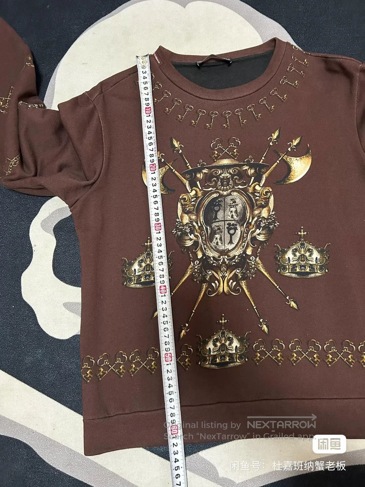 Dolce & Gabbana Dolce & Gabbana Crown Graphic Sweatshirt. Size US S / EU 44-46 / 1 - 7 Thumbnail