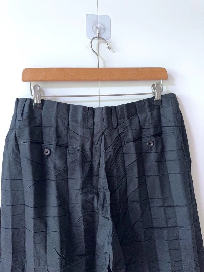 Issey Miyake Issey Miyake size:M Black classic pleated wide-leg pants Size 22" - 7 Thumbnail