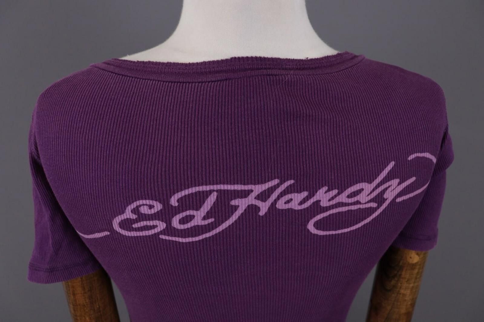 Ed Hardy Ed Hardy by Christian Audigier Purple Tunic Shirt Size M Size S / US 4 / IT 40 - 12 Thumbnail