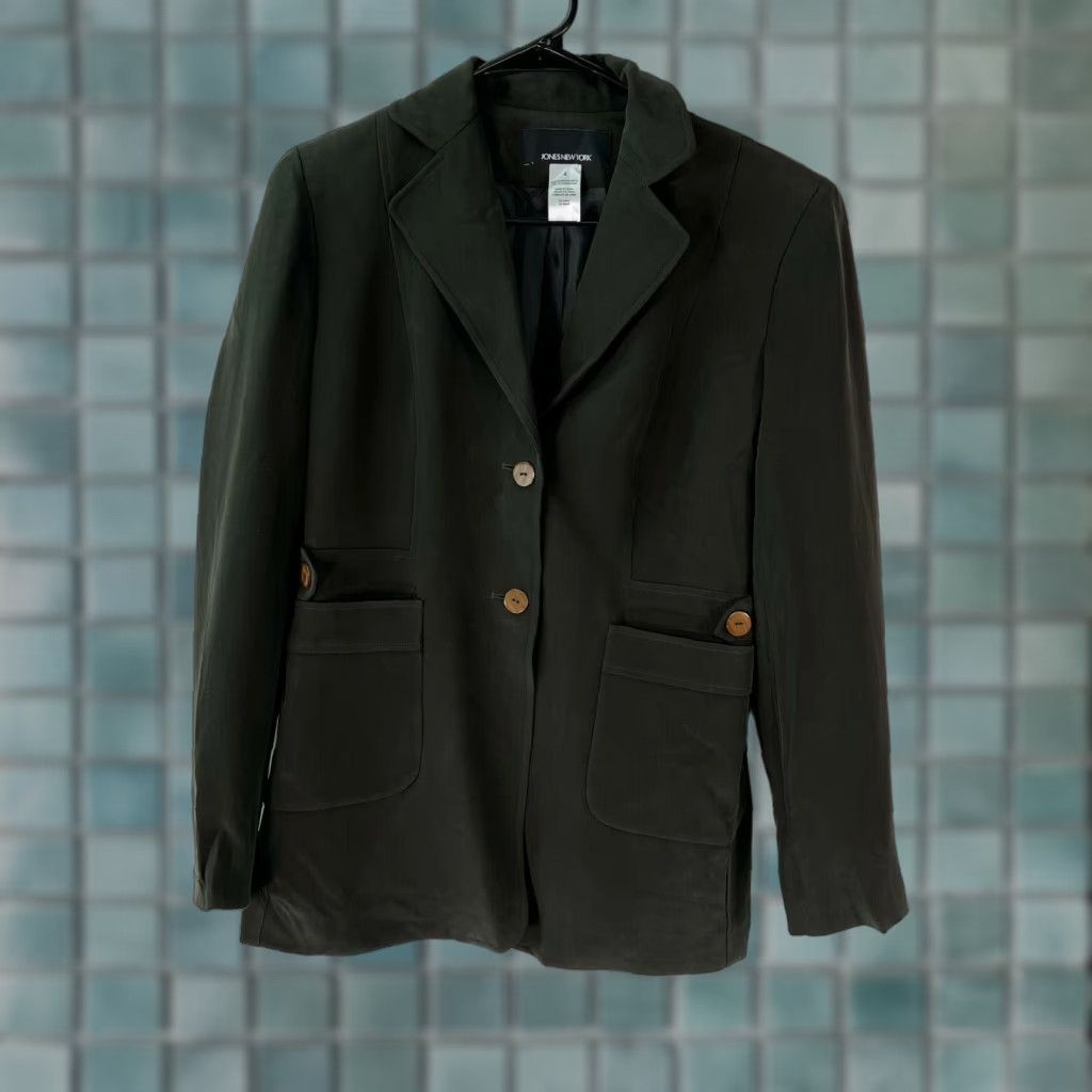 Jones New York VINTAGE Jones New York Womens Blazer Suit Jacket Long Sleeve 2-Button Black 4 Office Casual Size S / US 4 / IT 40 - 1 Thumbnail