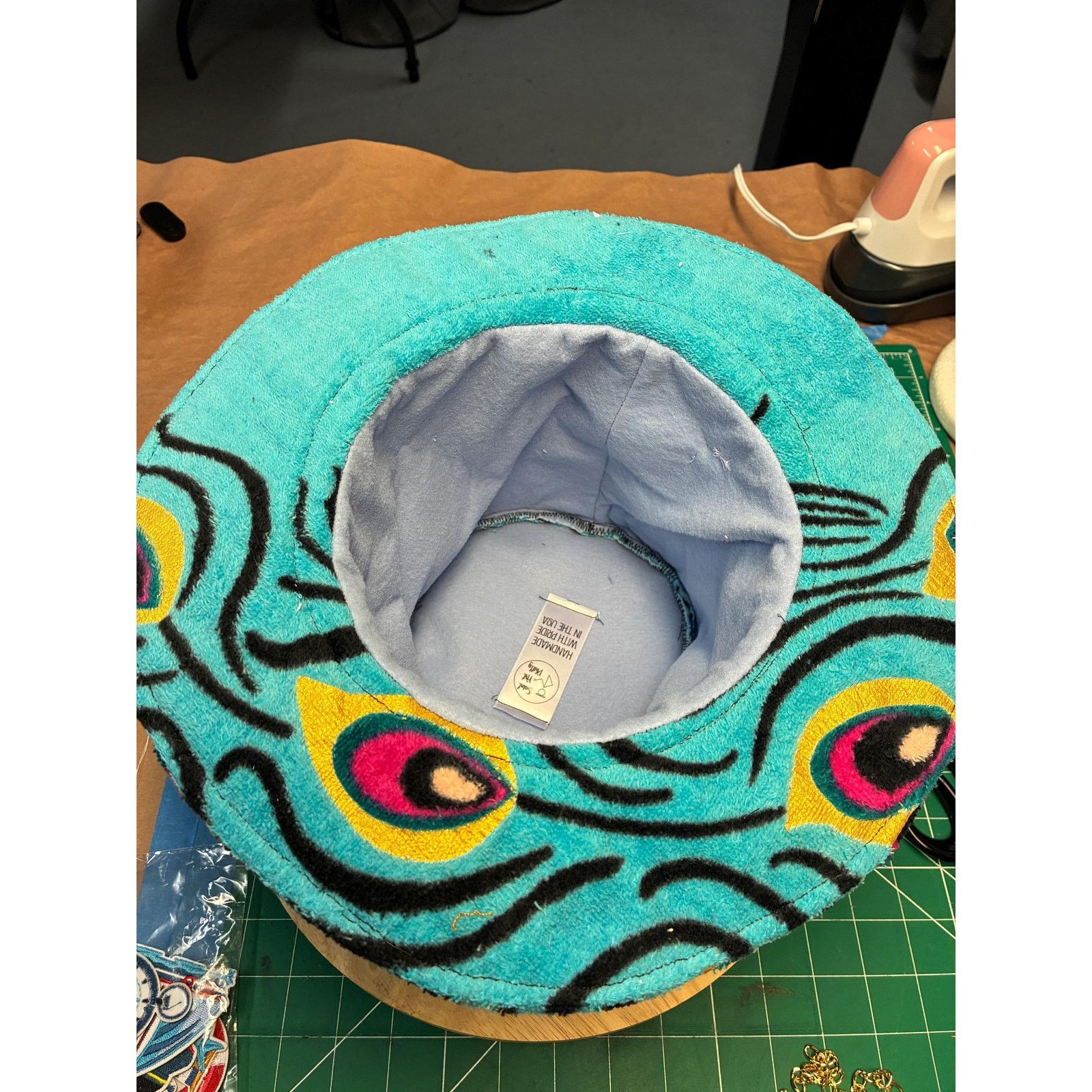 Other Save Our Oceans – One of a Kind Festival Hat – Medium Size ONE SIZE - 12 Thumbnail