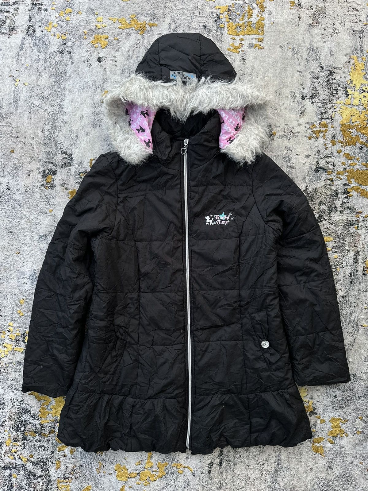 Japanese Brand WINTER SESSION IFSIX LGB STYLE SUNNY RIVEZ WHITE FUR JACKET Size M / US 6-8 / IT 42-44 - 1 Thumbnail