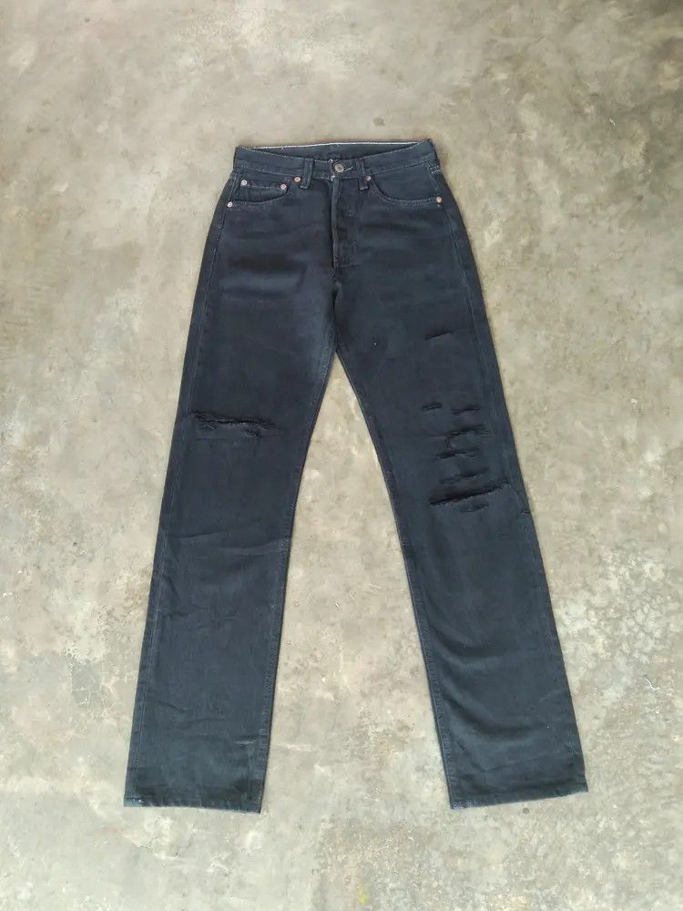 Levi's × Vintage 90s Vintage Levis 501 Made In USA Distressed Jeans 27x32 Size US 27 - 1 Thumbnail