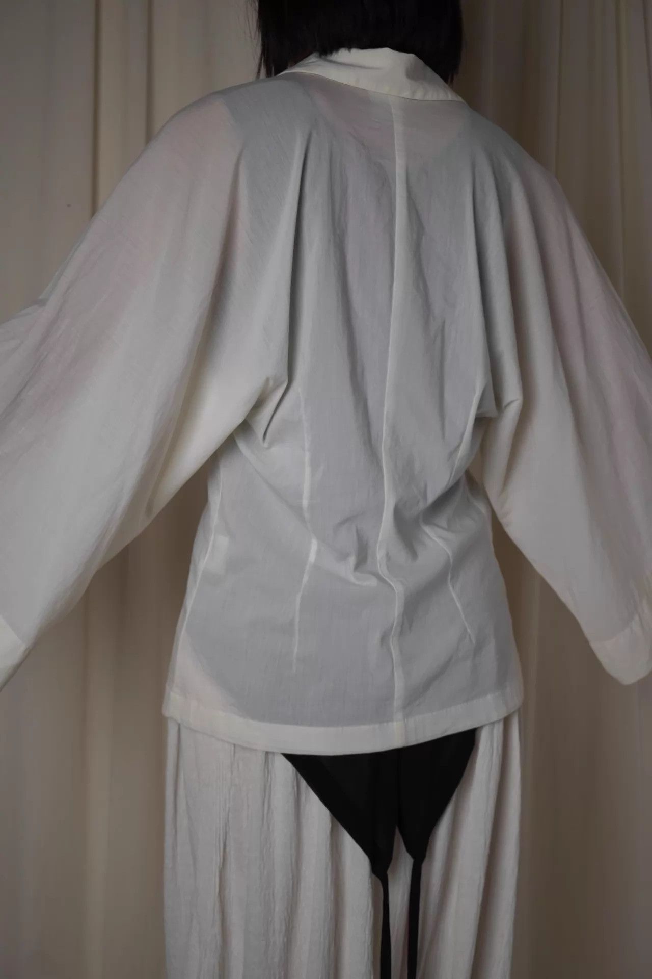 Ann Demeulemeester Ann Demeulemeester 90s Stretch Cotton Shirt/Jacket OS Size ONE SIZE - 4 Thumbnail