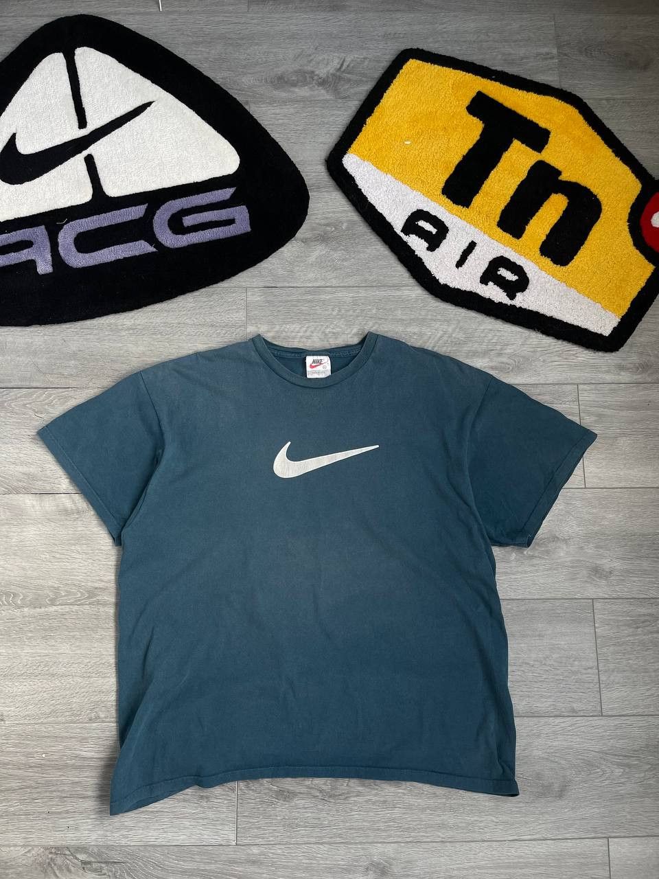 Nike Vintage Mede in USA big logo Nike tee distressed Size US XL / EU 56 / 4 - 2 Thumbnail