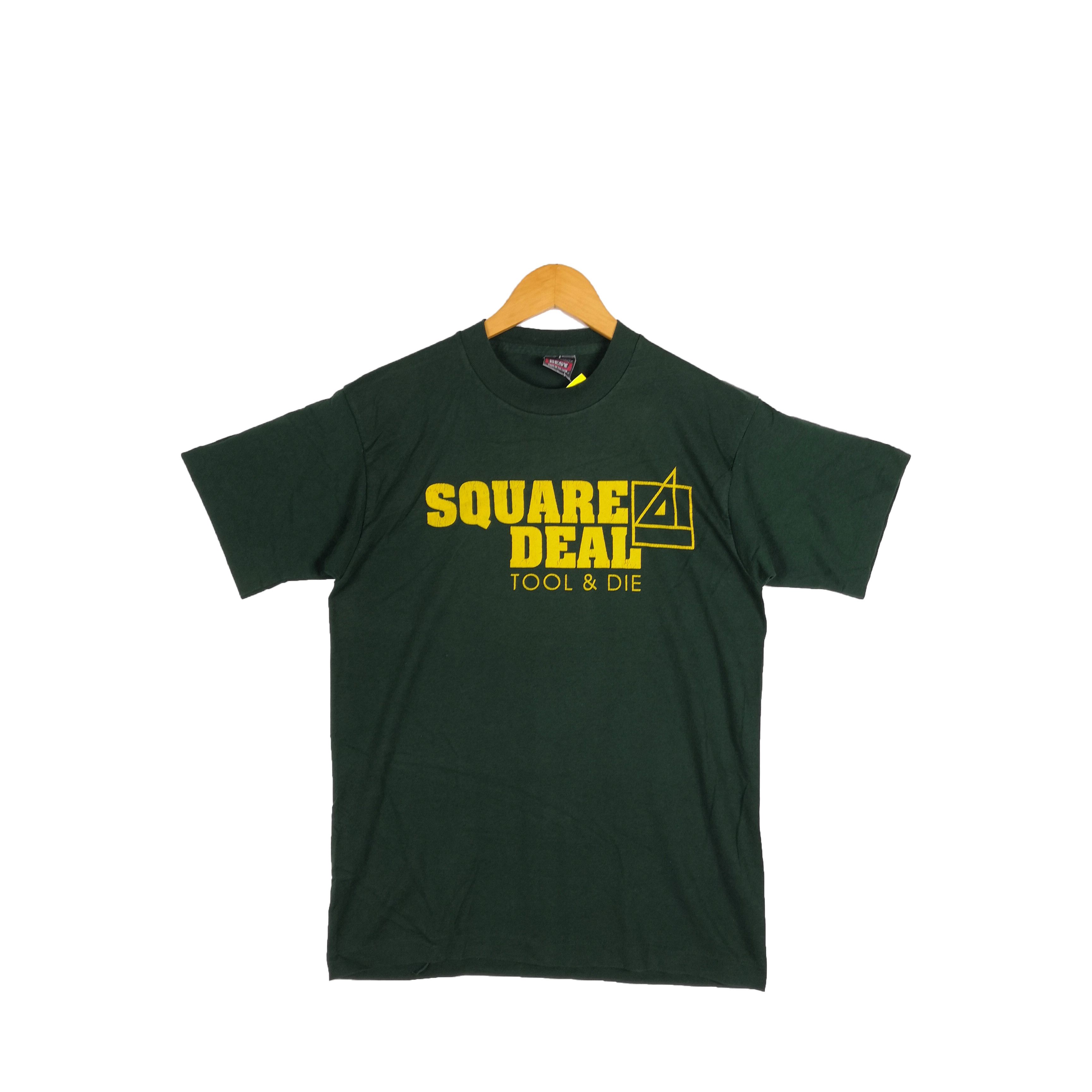 Other Vintage 90s Square Deal T-Shirt Paper Thin Military Tees Size US M / EU 48-50 / 2 - 1 Thumbnail