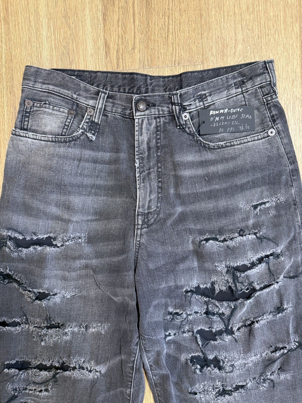 R13 R13 D’ARCY LOOSE JEANS ELLERY BLACK Size 27" / US 4 / IT 40 - 6 Thumbnail