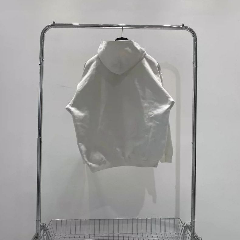 Balenciaga Balenciaga Crown White Printed Hoodie Official Retail M Si Size US M / EU 48-50 / 2 - 3 Thumbnail