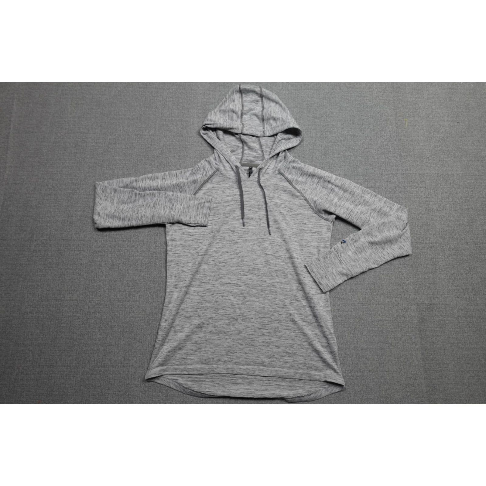 Vintage Kuhl Hoodie Womens M Gray Lightweight Performance Sweatshirt Hiking Soft Pullover Dolman Sleeve Hooded College? Size M / US 6-8 / IT 42-44 - 3 Thumbnail