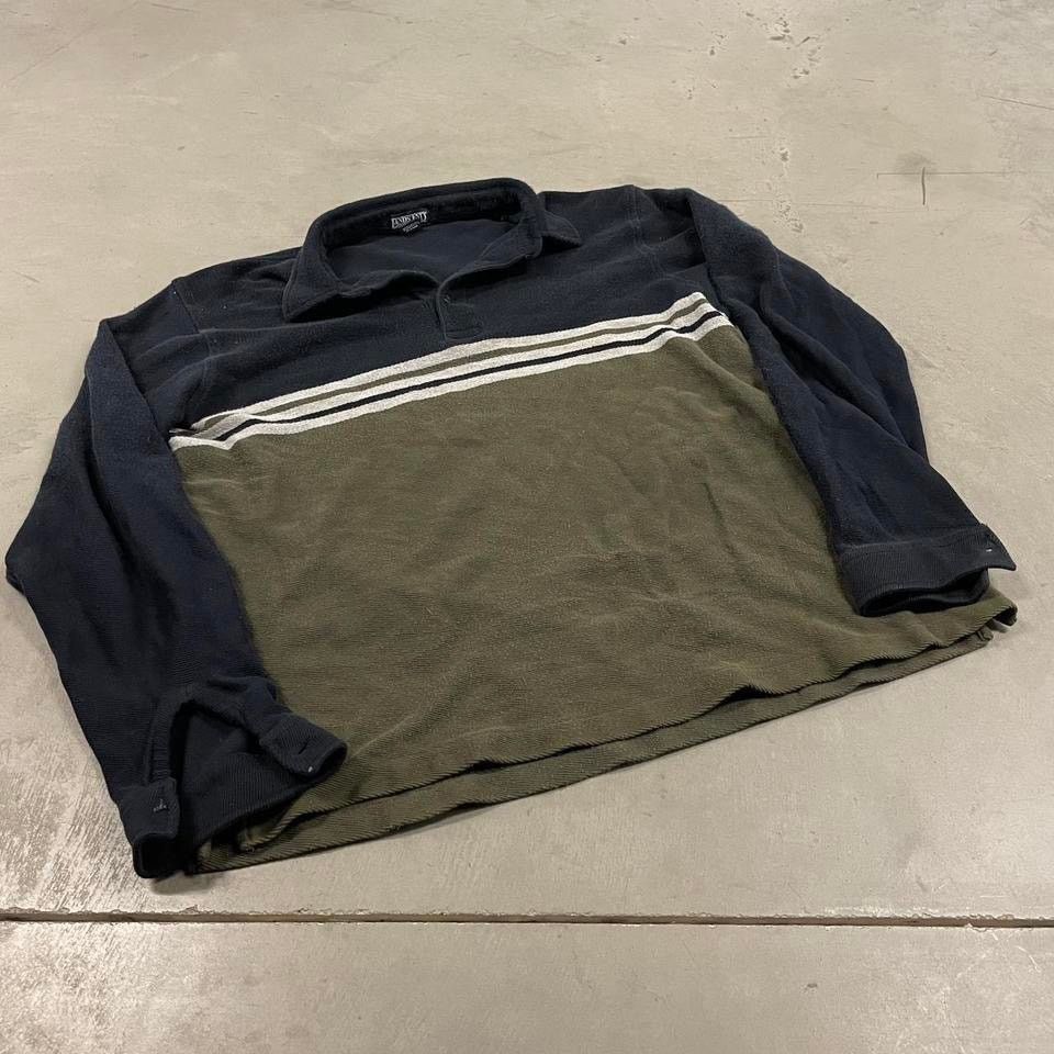 Vintage Y2K lands end striped rugby polo T-Shirt Size US XL / EU 56 / 4 - 1 Thumbnail