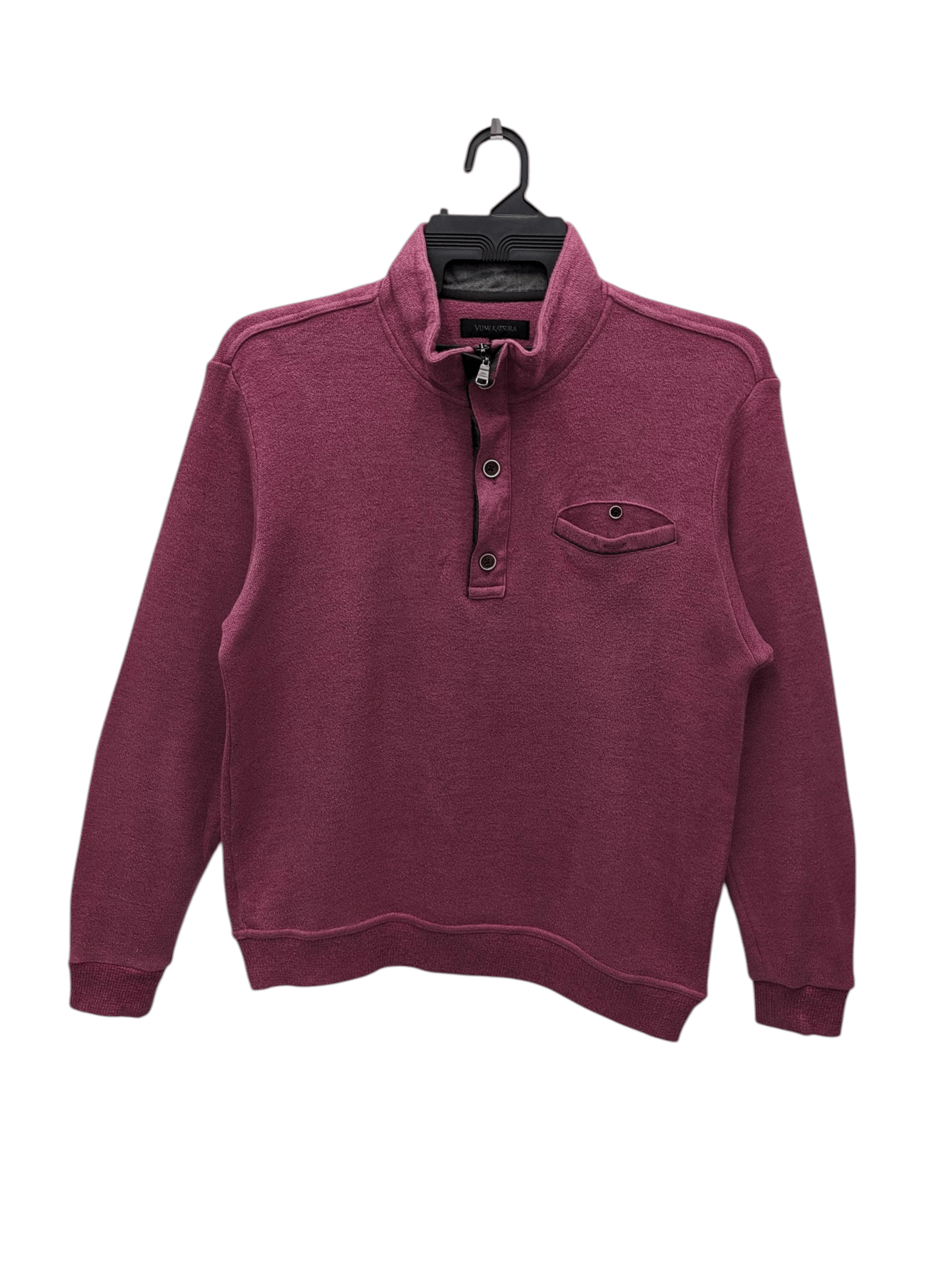 JAPANESE DESIGNER YUMI KATSURA SINGLE POCKET SWEATSHIRT