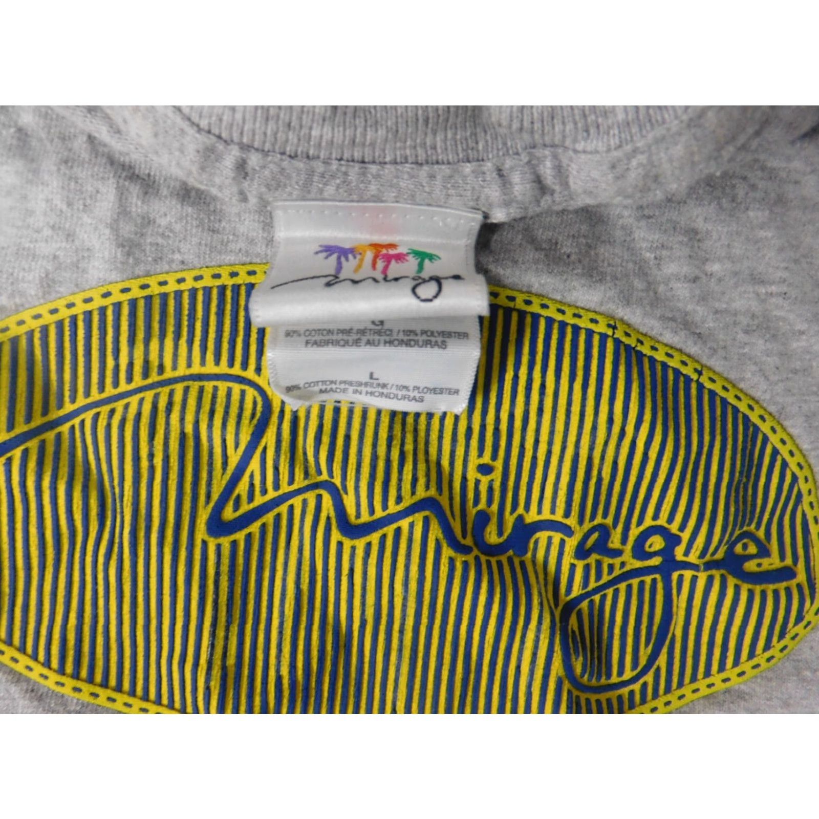 Vintage VINTAGE Mirage Mens Shirt L Gray Graphic Shirt Size US L / EU 52-54 / 3 - 6 Thumbnail