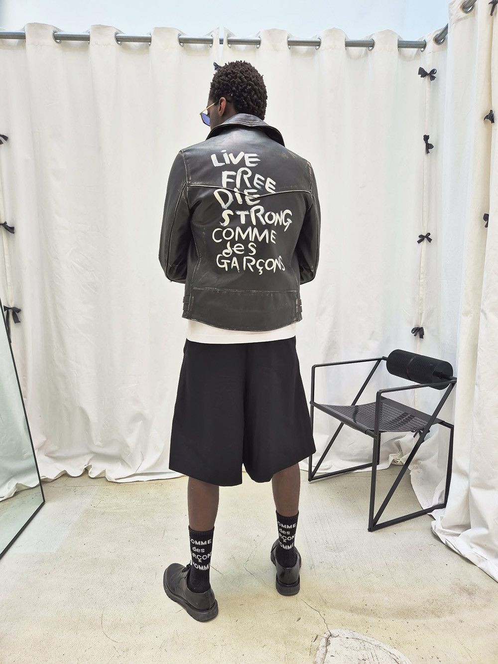 Comme des Garcons Lewis Leathers Live Free Die Strong Comme Des Garçons Size US M / EU 48-50 / 2 - 16 Thumbnail